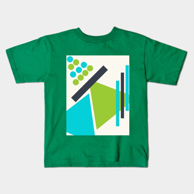 Geometry basic shapes Kids T-Shirt by vastlekode